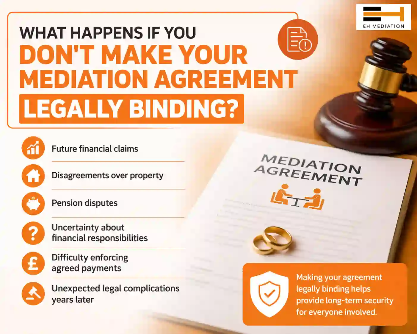What Happens If You Don't Make Your Mediation Agreement Legally Binding Biggleswade?